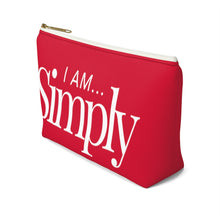Load image into Gallery viewer, I AM... SIMPLY Accessory Pouch w T-bottom