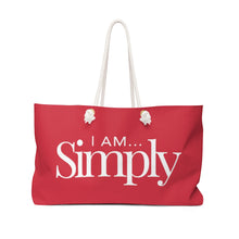 Load image into Gallery viewer, I AM...SIMPLY Weekender Bag