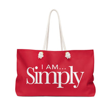 Load image into Gallery viewer, I AM...SIMPLY Weekender Bag