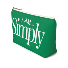 Load image into Gallery viewer, I AM...SIMPLY Accessory Pouch w T-bottom
