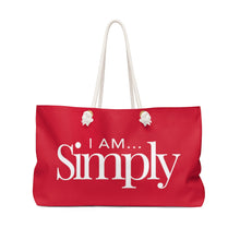 Load image into Gallery viewer, I AM...SIMPLY Weekender Bag
